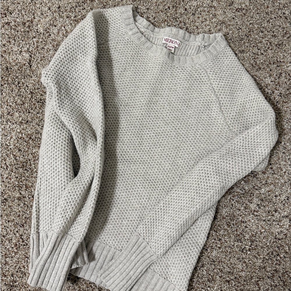 Merona Light Gray Women's Crew Neck Sweater